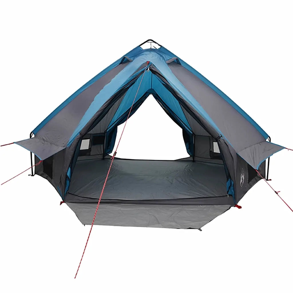 Tenda a struttura a piramide per 6 persone Blu e Grigio 42004072