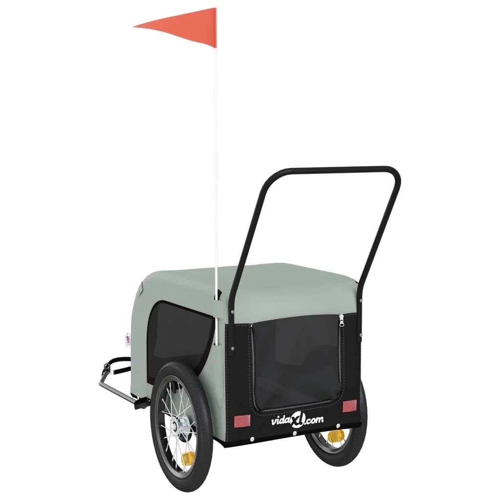 Rimorchio/carrello per animali domestici grigio 02_0044268