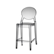 SET DUE SGABELLII IGLOO POLICARBONATO HT 65CM SCAB DESIGN - trasparente fume' 183