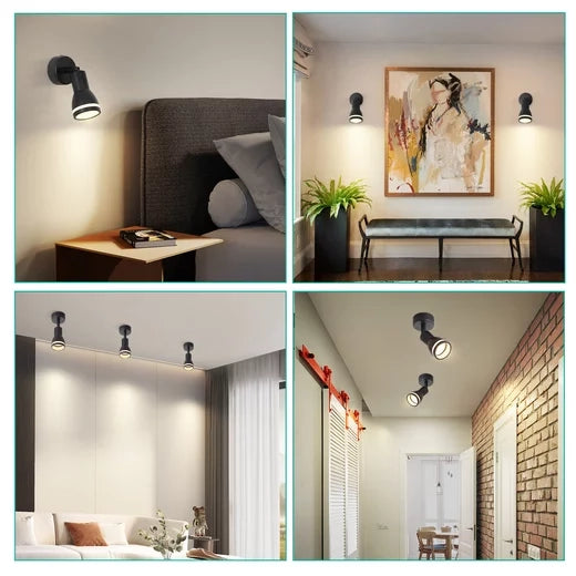 ZMH Faretto da soffitto moderni 1 fiamma GU10 metallo per portico cucina ufficio