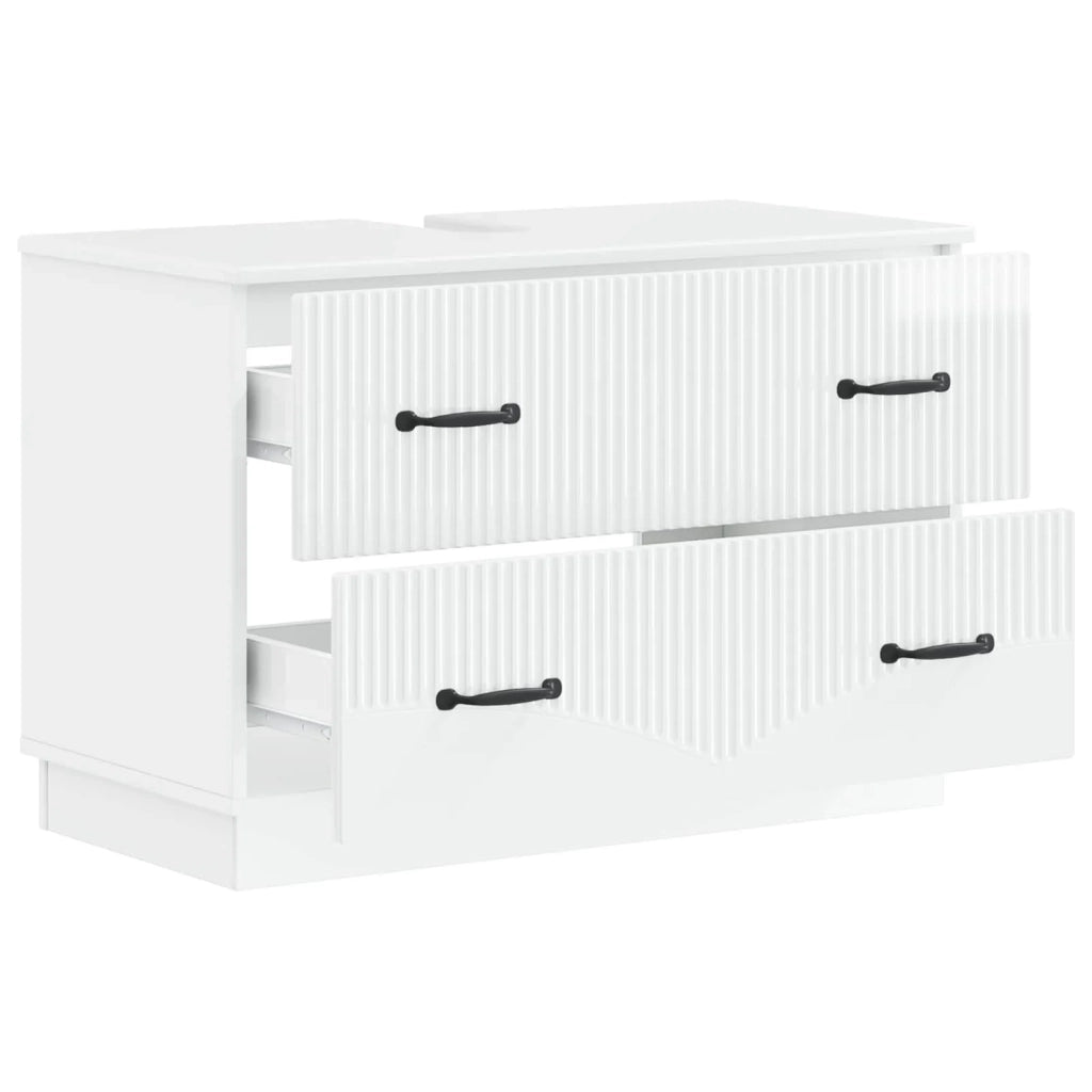 Armadio per Lavabo da Bagno HOORN Bianco Lucido 82 x 41 x 56 cm 897239