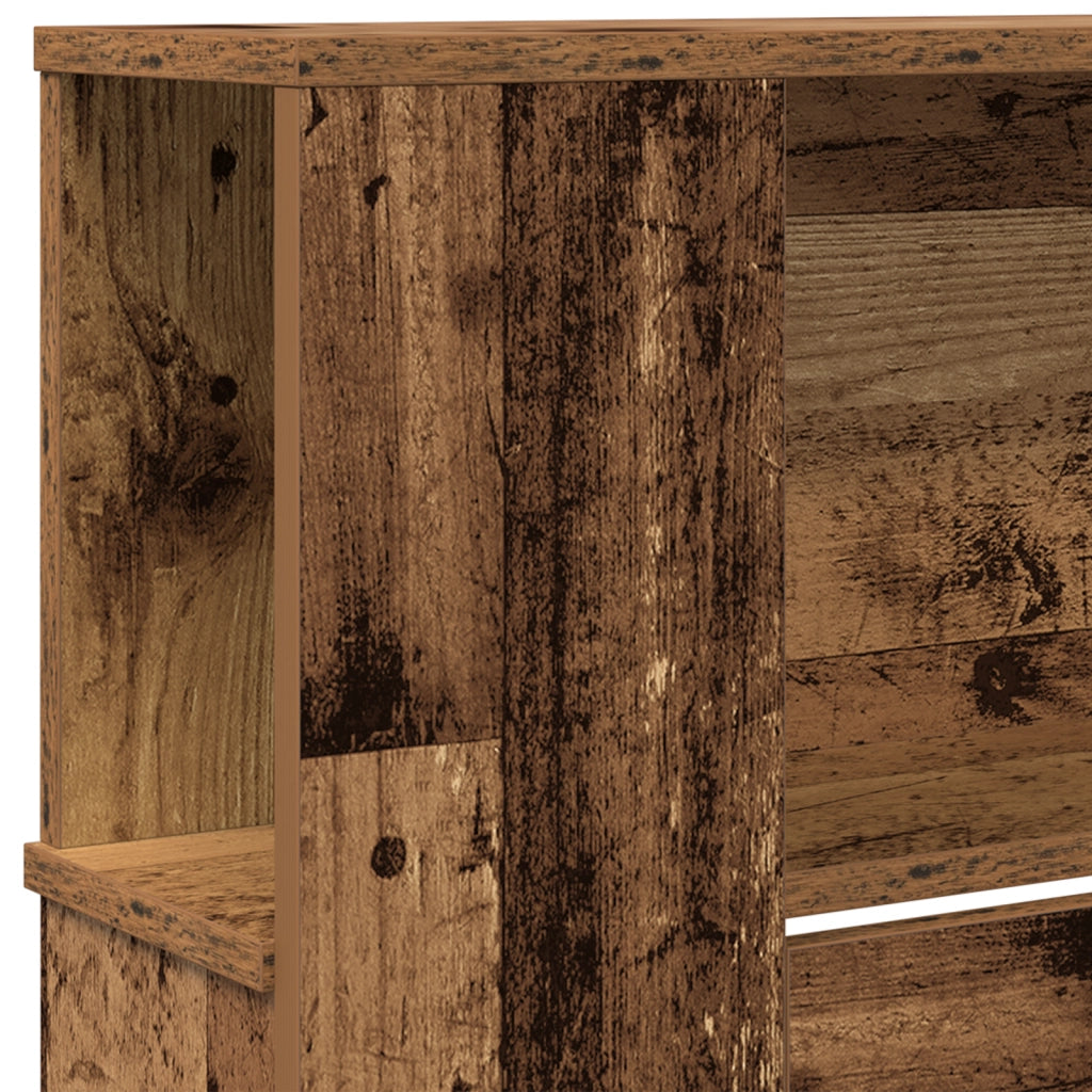 Testata con Armadio Legno Antico 220x18,5x104,5 cm
