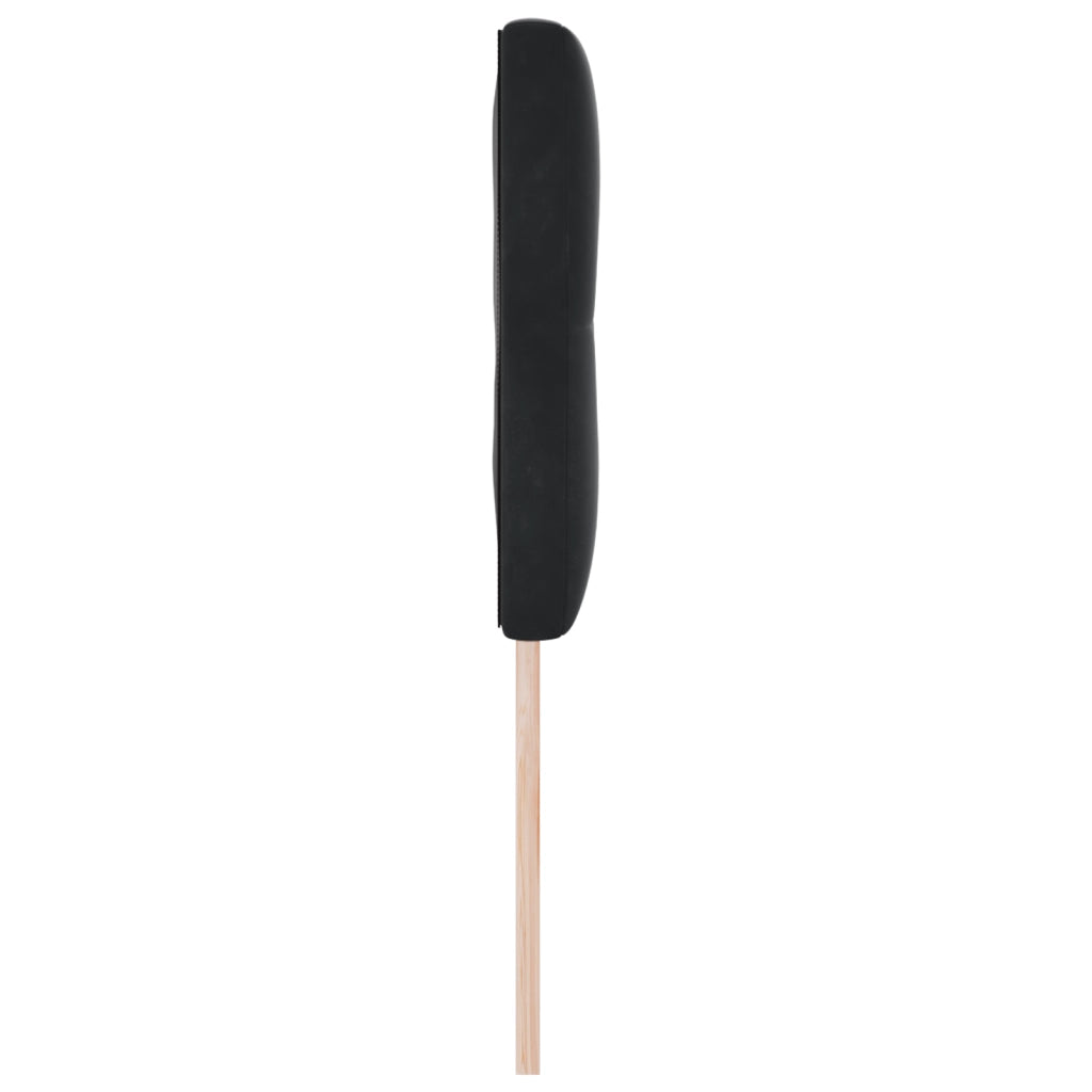 Testata LED Tufted con Bottoni Nera 72 cm Velluto