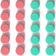 Magnetici per lavagne magnetiche, forti magneti, 20 pezzi di magneti per frigoriferi, minimagnetici, piccoli magneti per lavagna bianca, magnetici colorati per lavagne scolastiche, lavagne magnetiche, pareti magnetiche (rosa + verde)