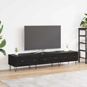 Mobile TV Rovere nero 150 x 36 x 30 cm Legno multistrato 882328