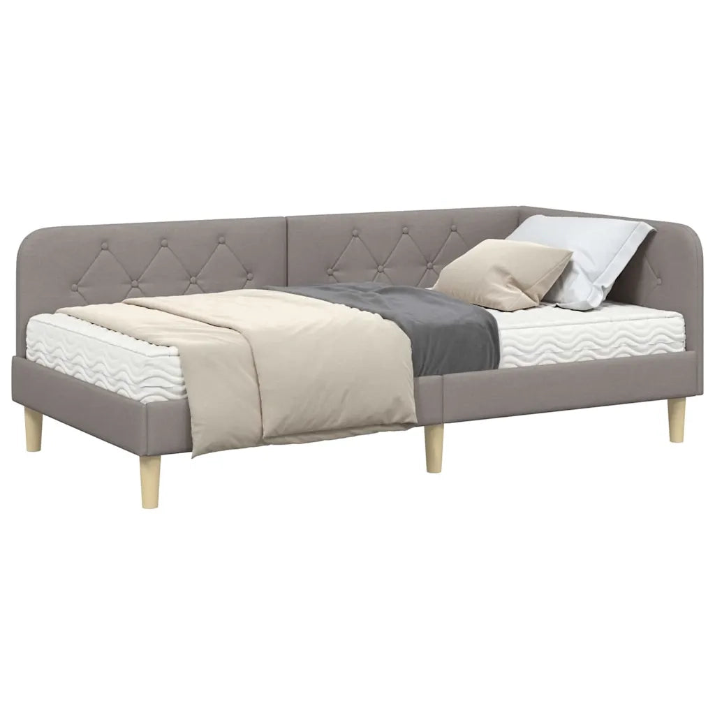 Cornice del letto ad angolo Talpa 90 x 200 cm Tessuto 3394122