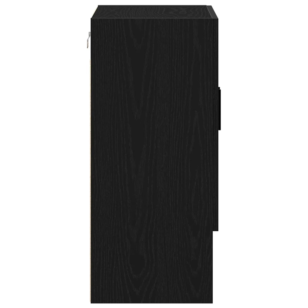 Mobile a muro 60 x 31 x 70 cm Legno ingegnerizzato Rovere Nero 862941
