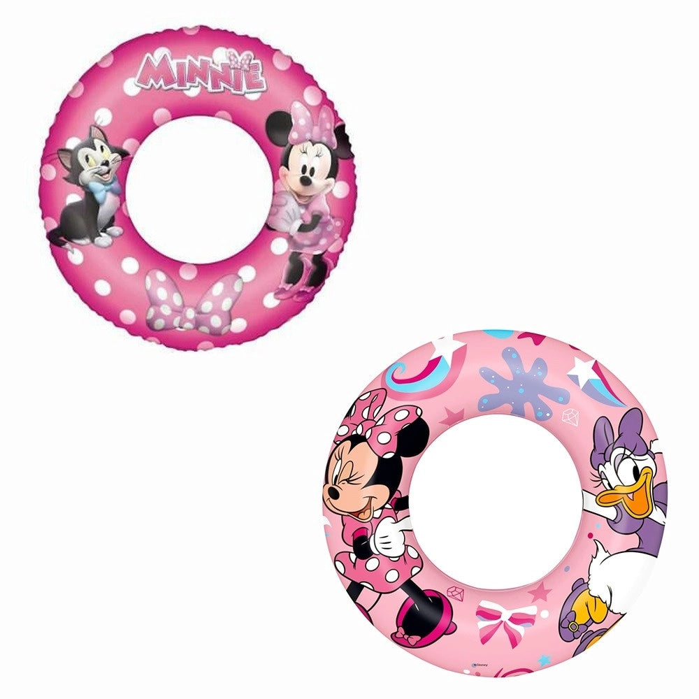 Trade Shop - Ciambella Gonfiabile Salvagente Minnie Paperina Mickey Mouse Mare Piscina Spiaggia 91040 -