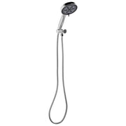 Soffione doccia con tubo flessibile 6 modalità di getto in metallo argento classico moderno