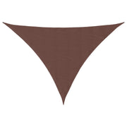 Parasole a Vela Oxford Triangolare 5x5x6 m Marrone