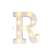 Trade Shop - Lettera R Luminosa Con Luci Led A Batteria Decorazioni Per La Casa Dim. 22 Cm -