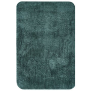 Tappetino da bagno in microfibra verde scuro 60 x 90 cm con retro antiscivolo Accessori da bagno rettangolari morbidi