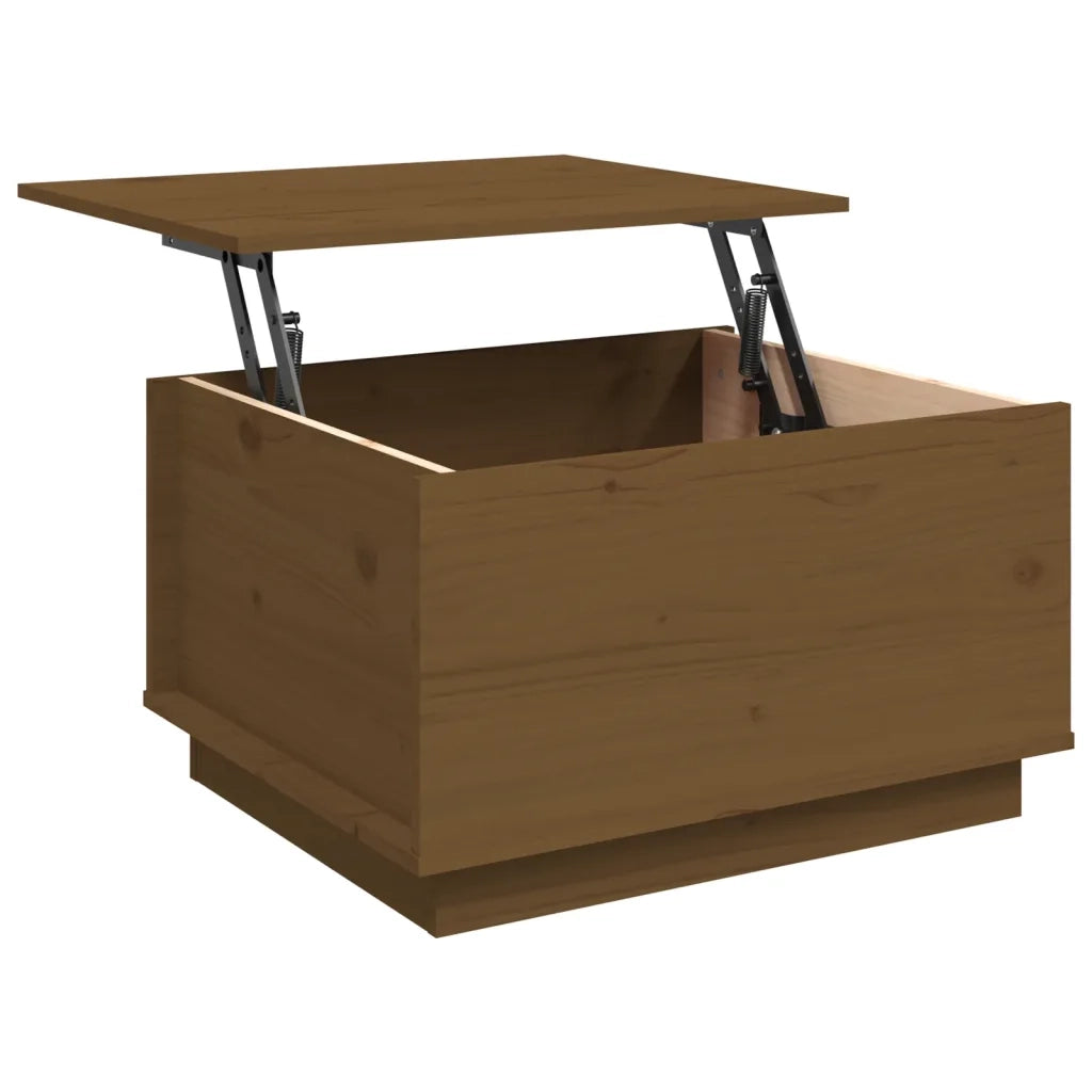 Tavolino da Salotto ambra 60x50x35 cm in Legno Massello di Pino 813418