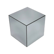 Tavolino, lato del divano, cubo a specchio 35cm, transparent