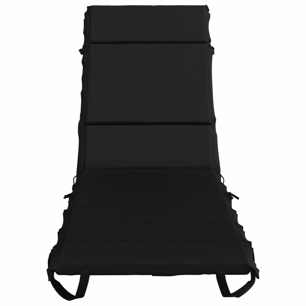 Cuscino per Lettino GEMERT 100% Poliestere Nero 200 x 50 x 3 cm 948449