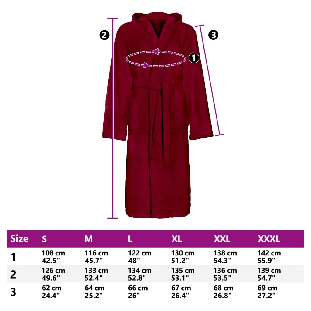 Accappatoio KINN Rosso L Cotone CFW3122248