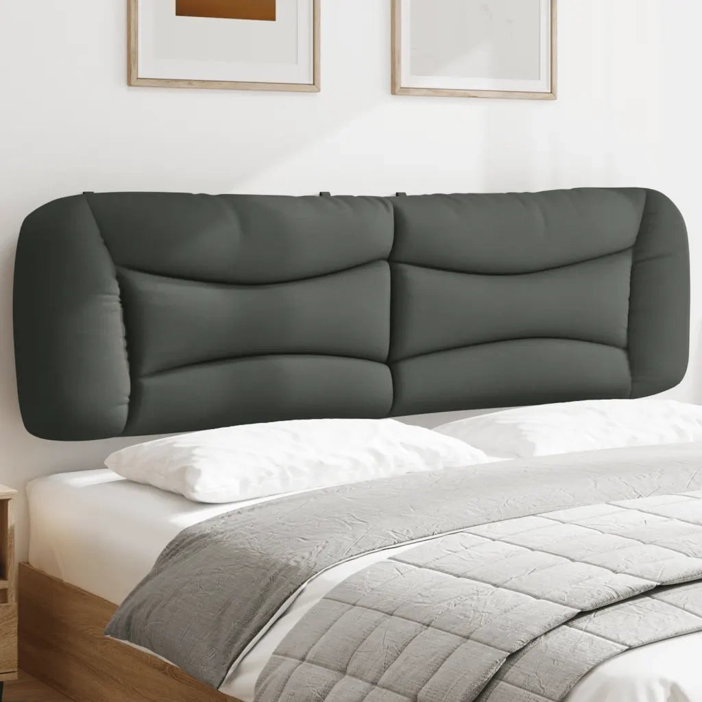 Cuscino Testiera Hvar Grigio Scuro 180 cm in Tessuto CFW8224097