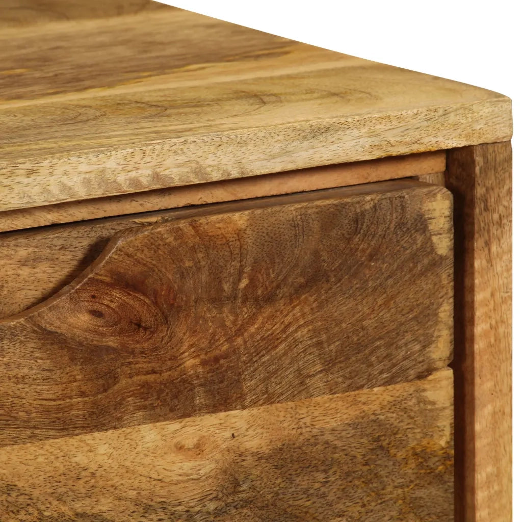 Credenza in Legno Massello di Mango 90x30x69 cm 246789