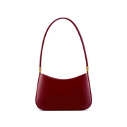 Borsa tote da donna in vera pelle, colore rosso