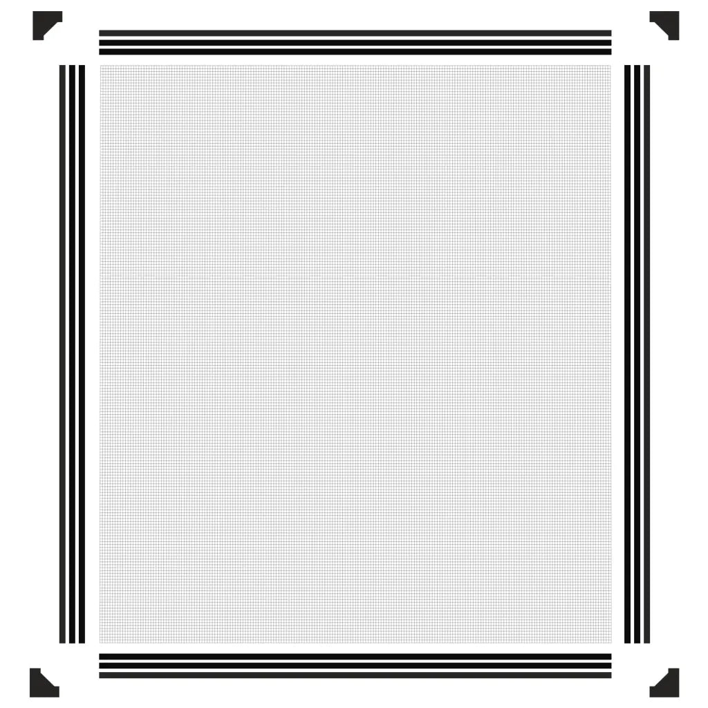 Zanzariera Magnetica per Finestre Antracite 130x150 cm 153856