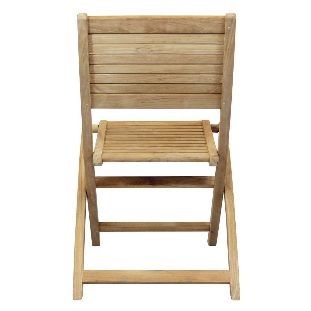 Sedia da Giardino Pieghevole in Legno Teak cm 42x51x85 - THOR