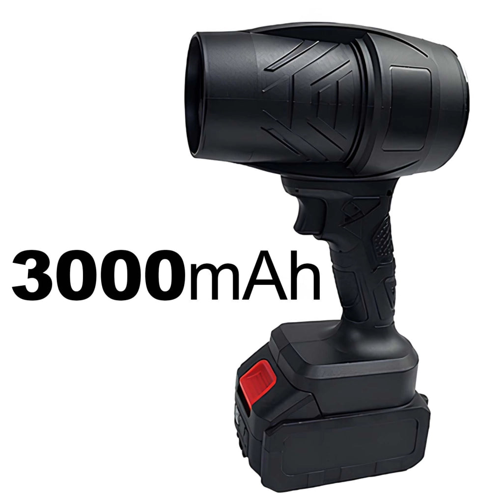 Soffiatore Elettrico Ricaricabile 300W 12V Batteria 3000mAh Portatile Nero Avizar
