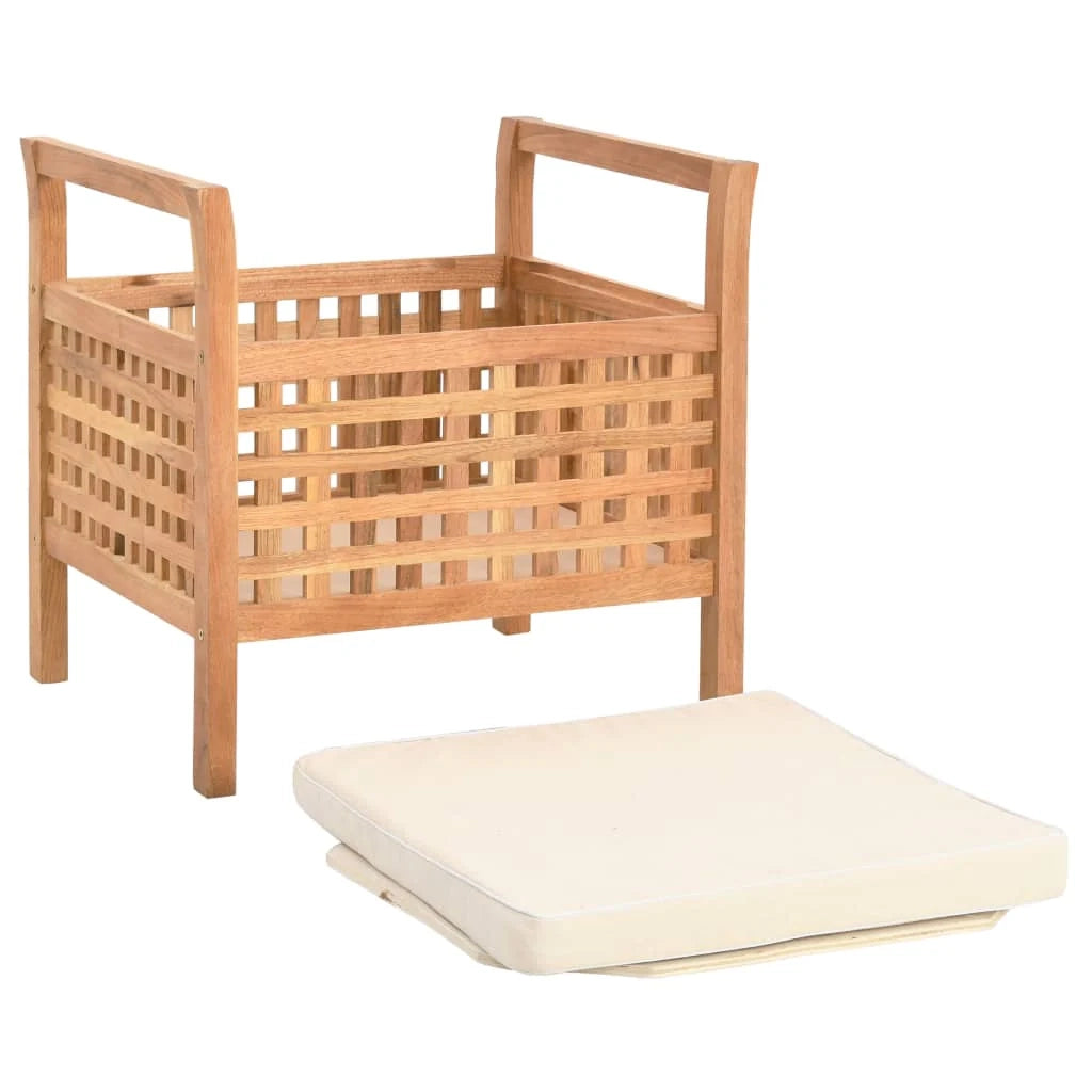 Panca contenitore 49 x 48 x 49 cm in legno massello di noce 02_0021236