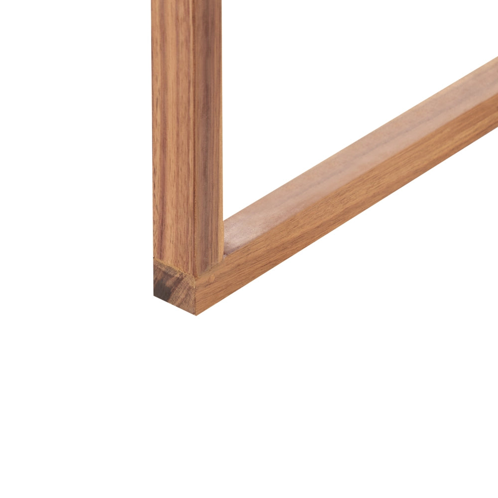 Set di 2 sedie da pranzo da giardino per esterni in legno d'acacia con cuscini tortora resistente agli agenti atmosferici dal design classico