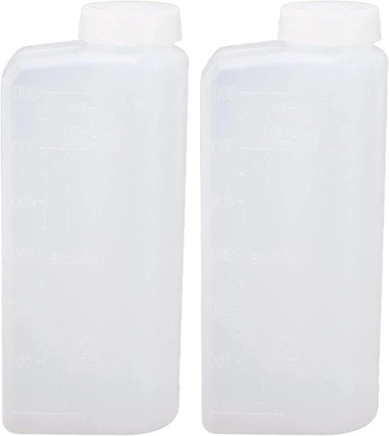 Set di due borracce per carburante da 600 ml in nylon e plastica, misuratore di carburante 2-telaio leggero, miscelatore per carburante per sega a catena e sega a nastro