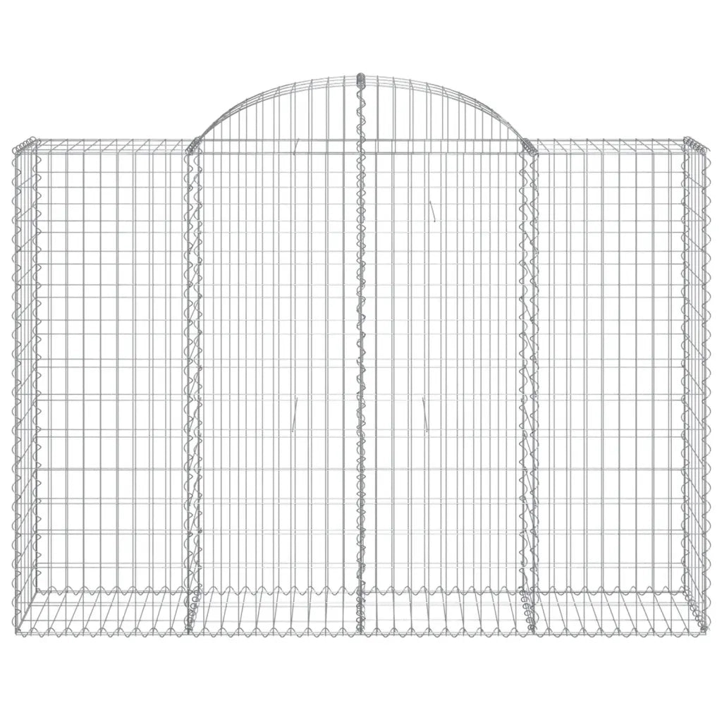 Cesti Gabbioni ad Arco 11 pz 200x50x140/160 cm Ferro Zincato 3146371