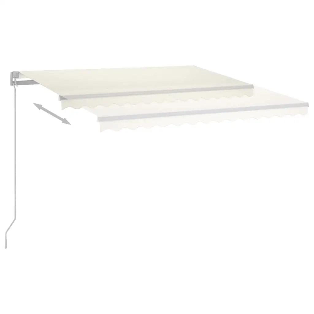 Tenda Automatica con Sensore Vento e LED 3x2,5 m Crema 3069912