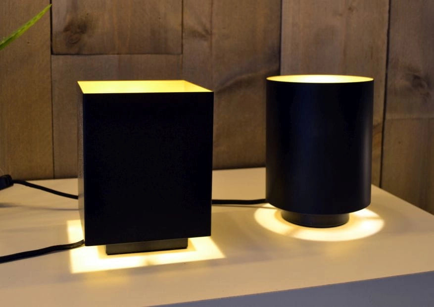 Lampada da tavolo Lucide Suzy in metallo nero/oro E14 40W