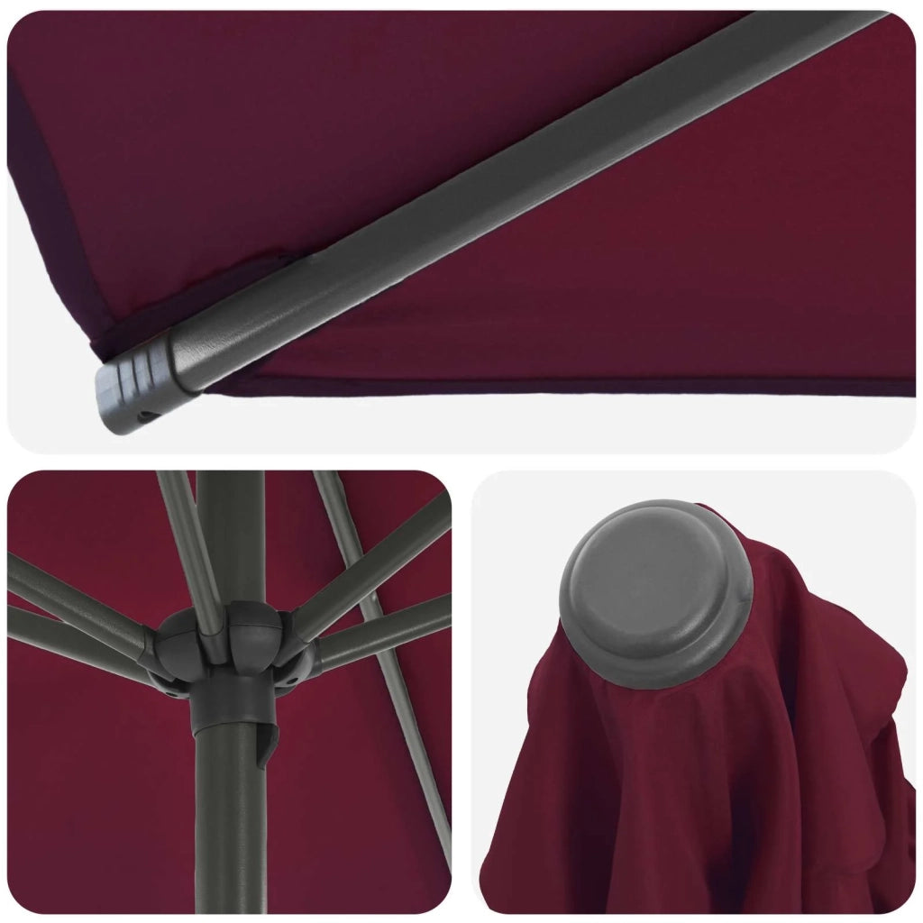 Ombrello da giardino 200 x 300 cm Poliestere Rettangolare 42036208