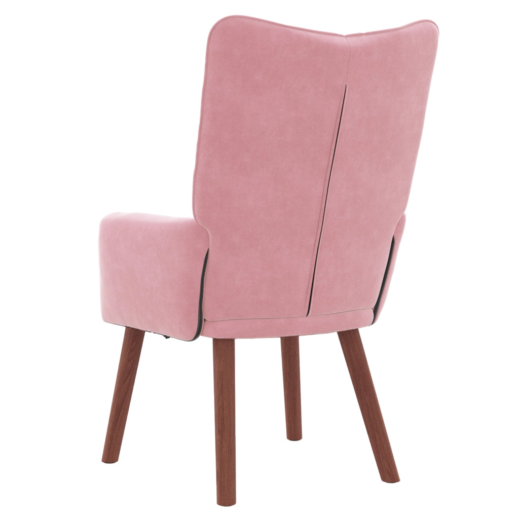 Sedia Rilassante  in Velluto Rosa