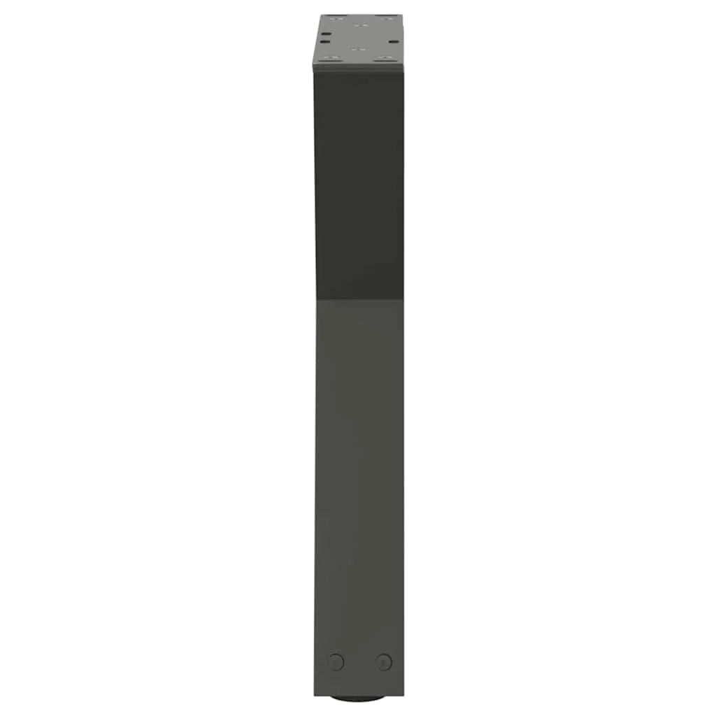 Set di 2 gambe regolabili per tavolino da caffè moderno 38 x 42-43,3 cm in acciaio antracite 02_0056988
