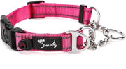 Collare adattabile e riflettente per cani con chiusura di sicurezza - tipo Martingale per cani grandi, medi e piccoli