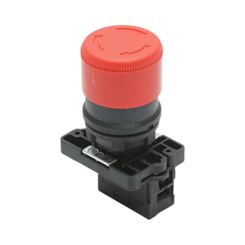 Pulsante di arresto di emergenza rosso con sgancio a rotazione 1NC, 400V/10A, 30mm LAY5 Breckner Germany