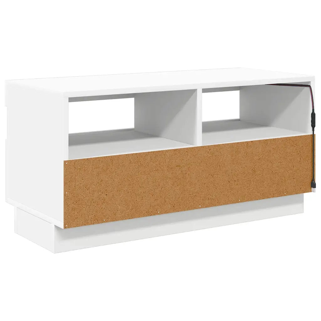 Mobile Porta TV con Luci LED Bianco 80x35x40 cm 804445