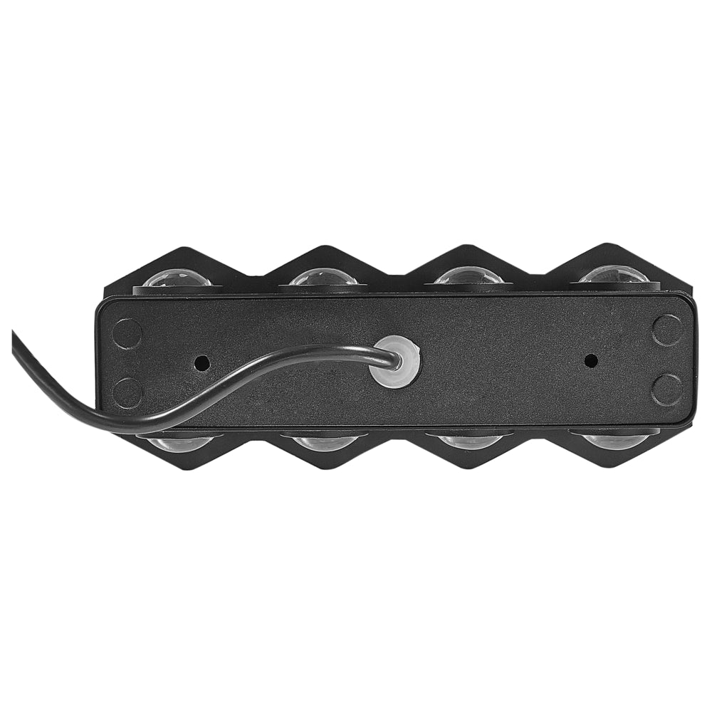 Set di 2 lampade da parete con LED in metallo di colore nero stile moderno contemporaneo