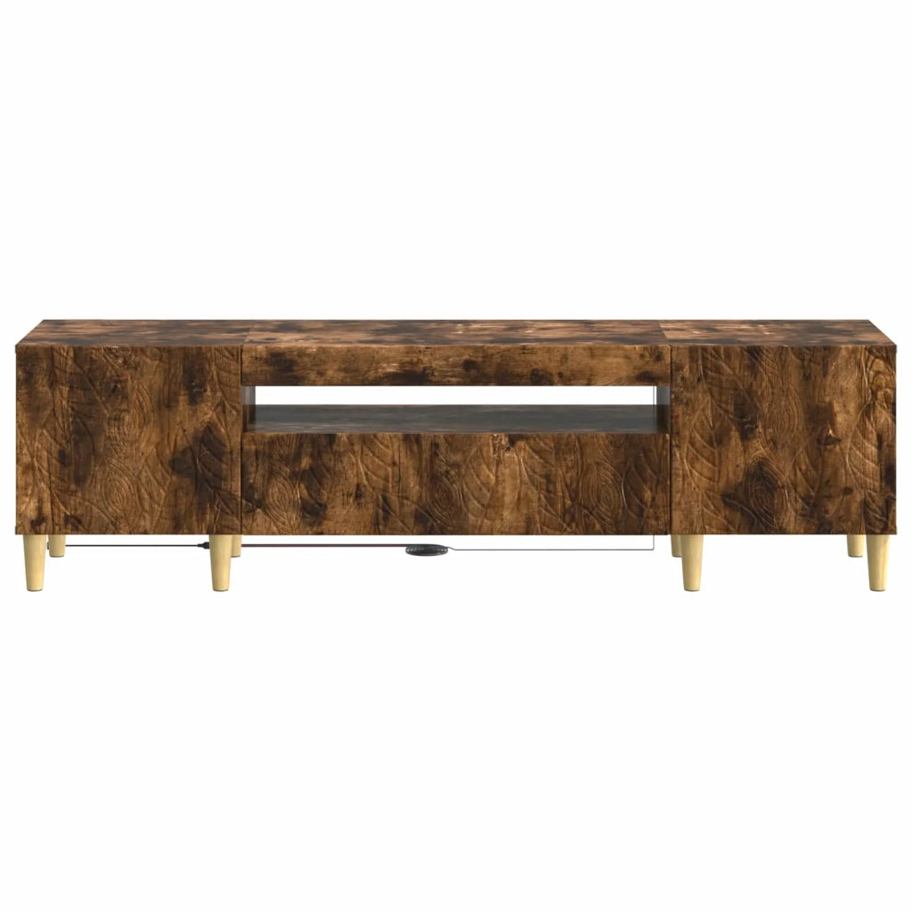 Mobile TV LED Rovere Fumo Legno ingegnerizzato 897130
