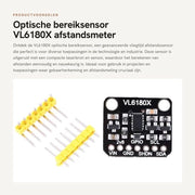 Sensore di distanza ottico - modulo VL6180X - rilevamento distanza intelligente - integrato - nero - rilevamento gesti - sensore di distanza di volo -...