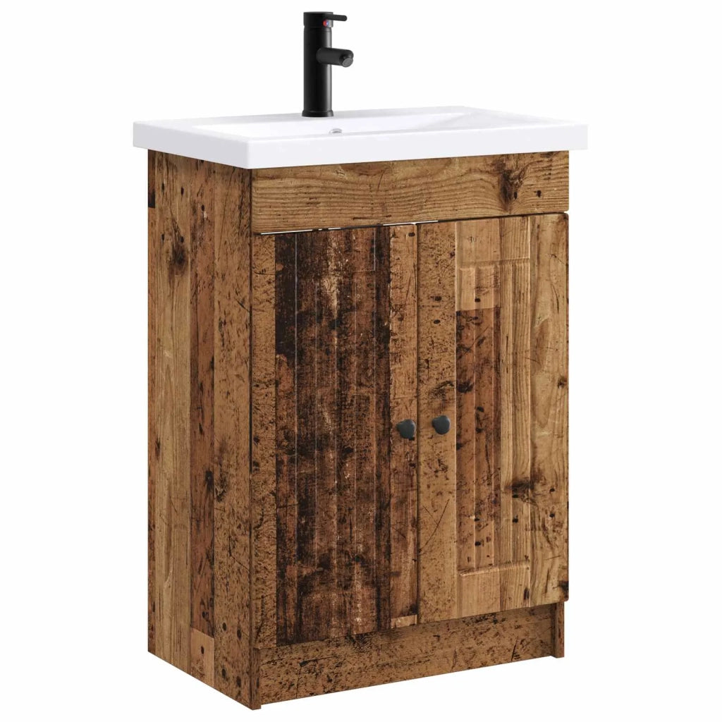 Set di mobili per il bagno Legno antico 78,5 x 37,5 x 81 cm 3404202