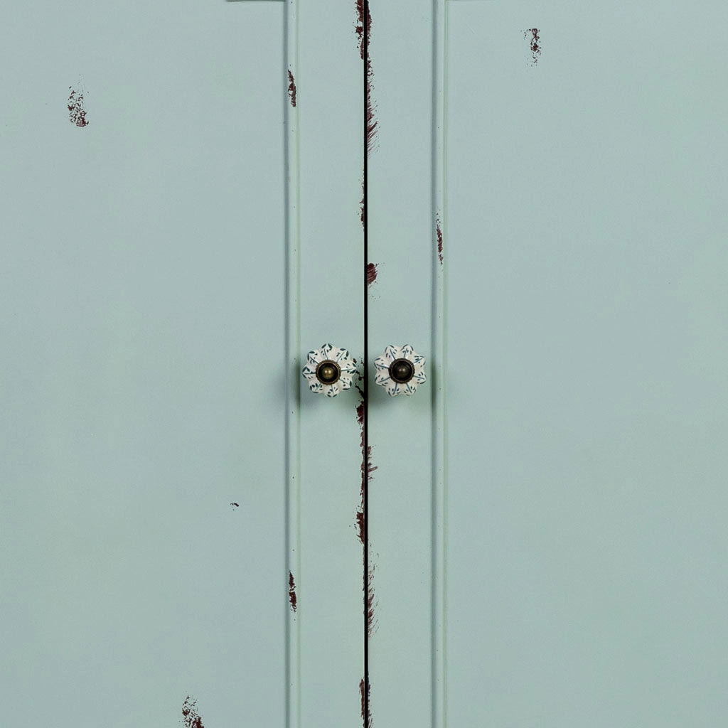 Mobile da ingresso in legno con 2 ante e 1 cassetto 80x38x110,5h cm
