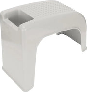 Sostegno per pedicure con funzione di massaggio e contenitore per bagno (beige)