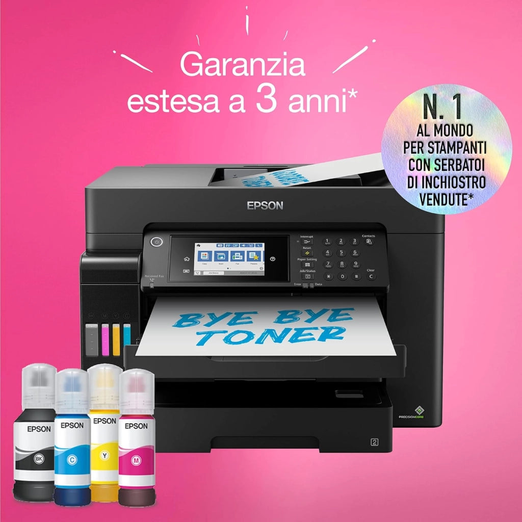 EcoTank ET-16655 Stampante multifunzione A3+ Wi-Fi con serbatoi di inchiostro ricaricabili e fax