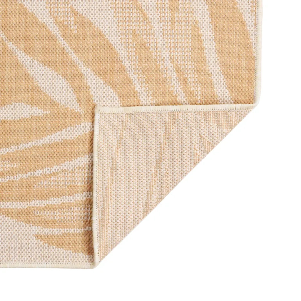 Tappeto da Esterni a Tessitura Piatta 140x200cm Motivo a Foglie cod mxl 62758