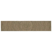 Tappeto Naturale e Nero 80 x 400 cm Juta 42010622