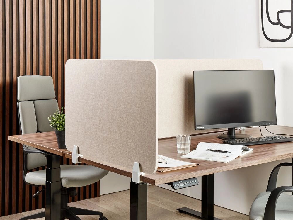 Pannello Divisorio Beige Fonoassorbente 80 x 50 cm in Plastica PET
