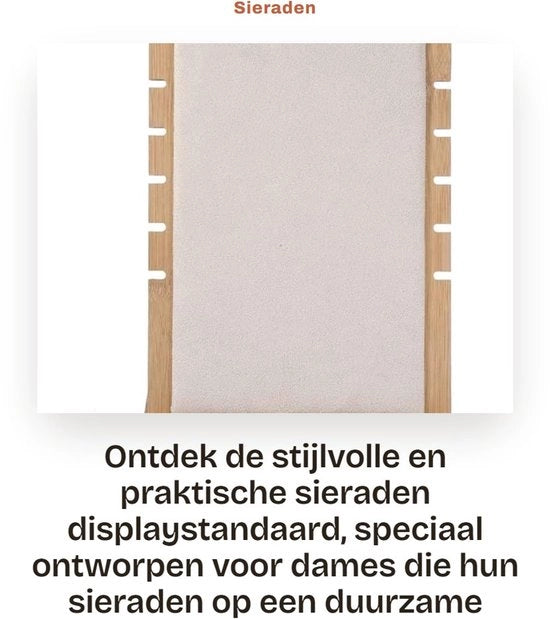 Organizzatore di gioielli portatile - Sostegno per bracciali - Sostegno per anelli - Standard per gioielli sostenibile - Organizzatore di gioielli - Sostegno per collane - Sostegno per gioielli portatile