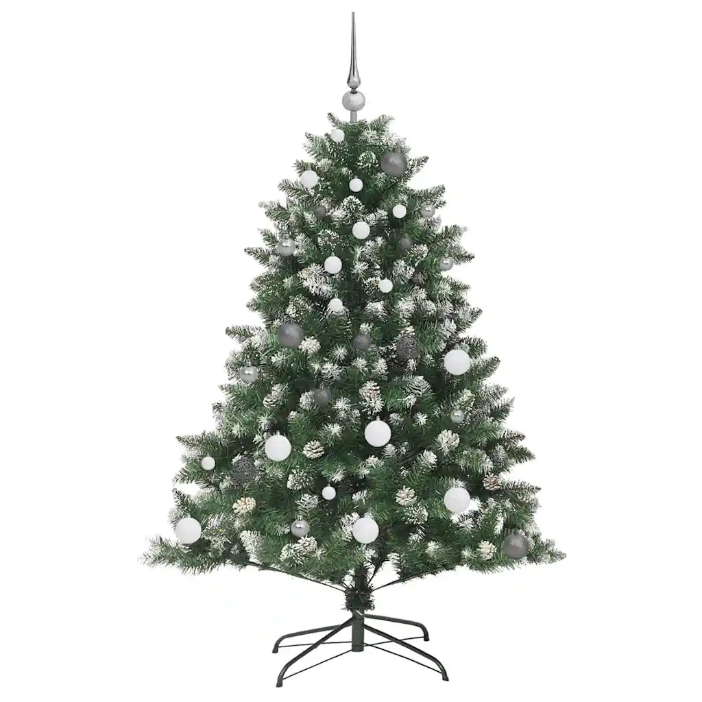 Albero di Natale artificiale con 150 LED Verde 150 cm 3395220